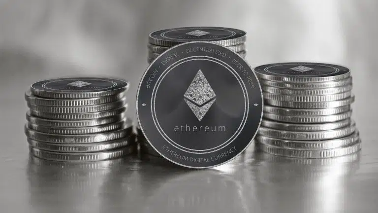 Moedas de Ethereum.