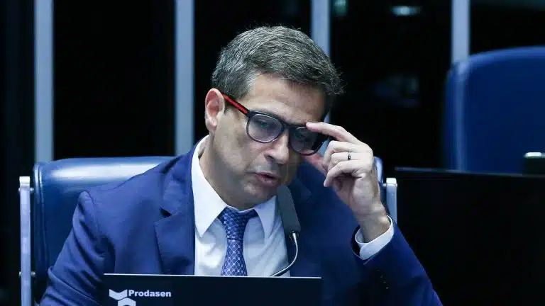 Roberto Campos Neto em fala no Senado Federal em 10 de agosto de 2023