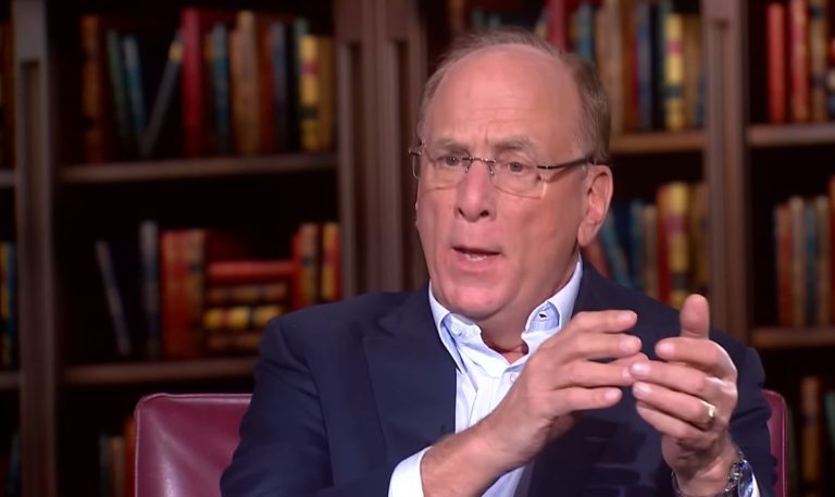 Larry Fink CEO da BlackRock (Reprodução Youtube)